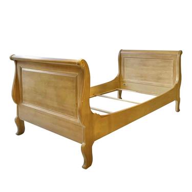 Twin Size Ethan Allen Country French Sleigh Bed 