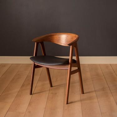 Vintage Danish Walnut Compass Dining Chair by Erik Kirkegaard 