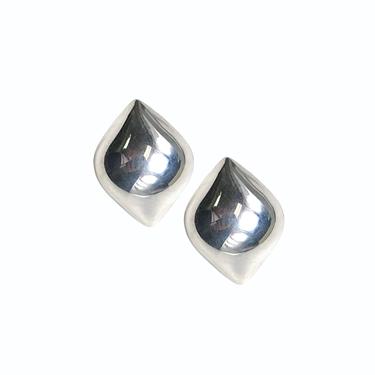 Sterling Silver Wave Clip Earring
