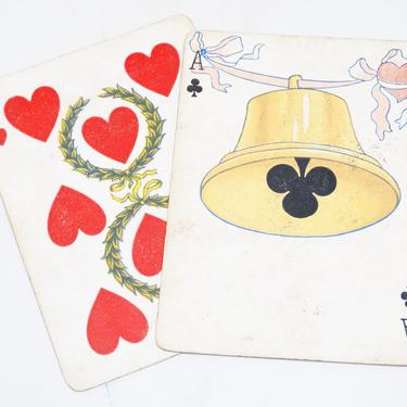 2 Antique Ye Witches Fortune Telling Cards No. 62, US Playing Card Company, Copyrighted 1896, Marriage & Success 