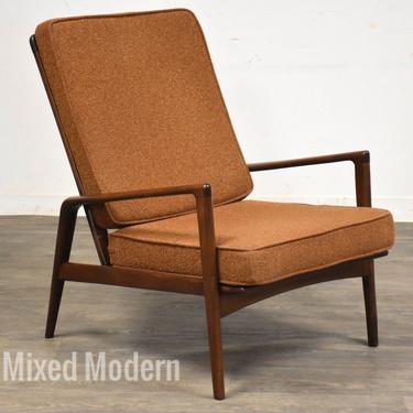 Ib Kofod Larsen Style Danish Modern Lounge Chair 