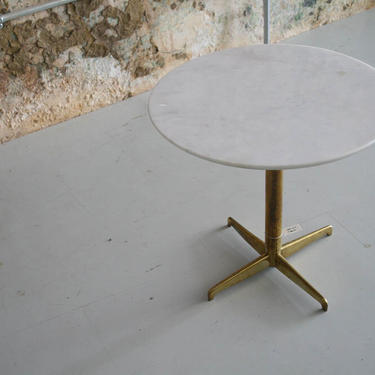 Marble / Brass Side Table (Made in Italy)