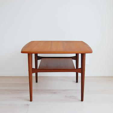Scandinavian Modern Teak Side/End Table by Ganddal Mobelfabrikk made in Norway 