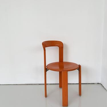 1970s Bruno Rey &quot;Rey&quot; Chairs in Orange, Switzerland