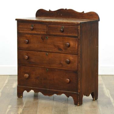 Antique Early American Mahogany Chest Of Drawers