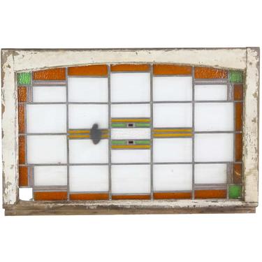 Frank Lloyd Wright Style Stained Glass Window