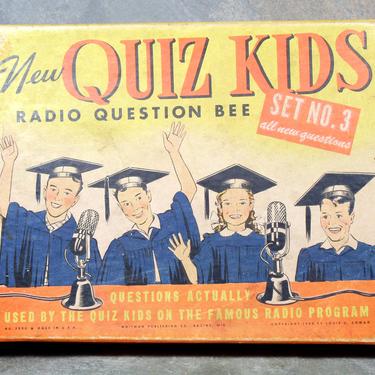 1940 Quiz Kids Set No. 3 Radio Question Bee Game - Whitman Publishing Company - Missing Some Cards and Answers - Incomplete FREE SHIPPING 