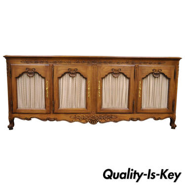 Kindel Borghese French Country Provincial Louis XV Cherry Wood Sideboard Buffet