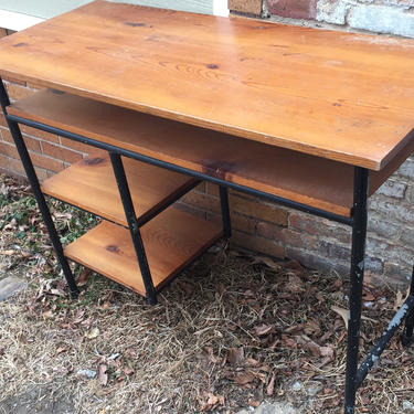 Pickup Only and Delivery to Selected Cities - Vintage Industrial desk and chair 