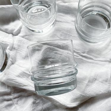 Vintage Clear Glass Cocktail Glasses  | Rocks Glassware | Vintage Barware | MCM | Mid Century Modern | **Price per Glass** 
