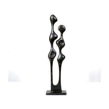 Tall Bronze Abstract Figural Sculpture 1960's 