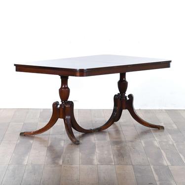 Georgian Solid Wood Twin Pedestal Dining Table