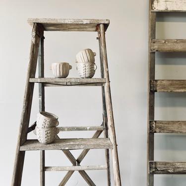 Antique Rustic A-Frame Ladder | Plant Ladder | Blanket Ladder | Wooden Ladder Decor | Modern Farmhouse | Organize | Display | Industrial 