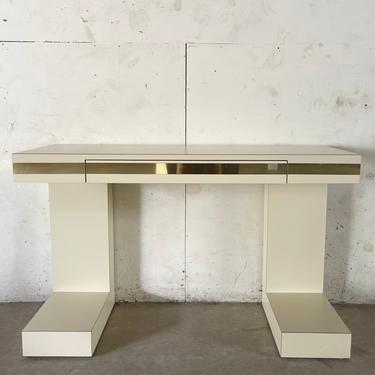 Vintage Modern Lacquer Writing Desk 