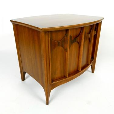 Walnut & Rosewood Nightstand / Occasional Table