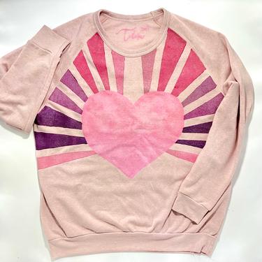 Sacred Heart Sweatshirt in Pink