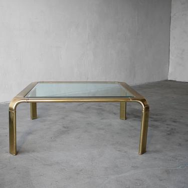 Square Brass Coffee Tables by Widdicomb 