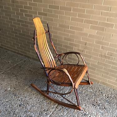 Vintage Adirondack rocking chair - Pickup and delivery to select cities 