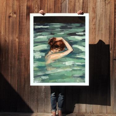 My Home is the Sea .  extra large wall art . giclee print 