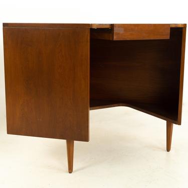Kipp Stewart for American Design Foundation Mid Century Solid Cherry Corner Desk - mcm 