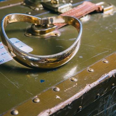 Vintage Lanvin Gold Metal Hinged Collar 
