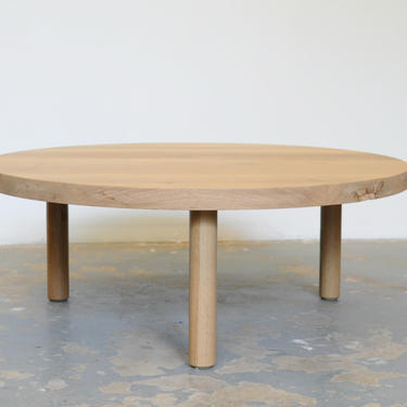 Round Coffee Table White Oak - Dylan Design Co. 