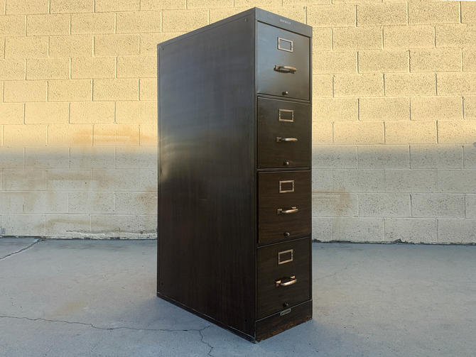 Shaw Walker 1940s File Cabinet With