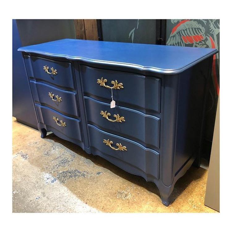 Blue French Provincial Dresser // 