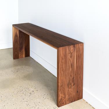 Modern Console Table / Handmade Walnut Entryway Table 