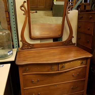 Early American dresser with mirror