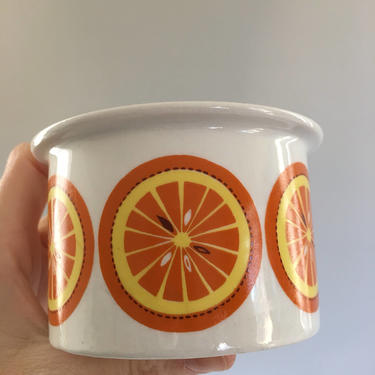 Arabia Finland Pomona Jam Jar, Jam / Preserve Pot, Orange Slice, Mid Century, Scandinavian Home Decor, Ulla Procope, Raija Uosikkinen 