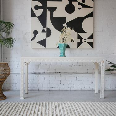 Ming Lattice Frettwork Sofa Table by Kendall