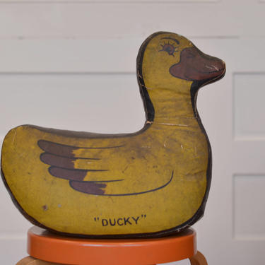 Vintage Stuffed Animal Ducky 