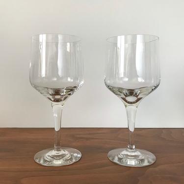 Pair of Orrefors Rhapsody Clear Crystal Wine Glasses (6&amp;quot;) by Sven Palmqvist - Multiple Available 