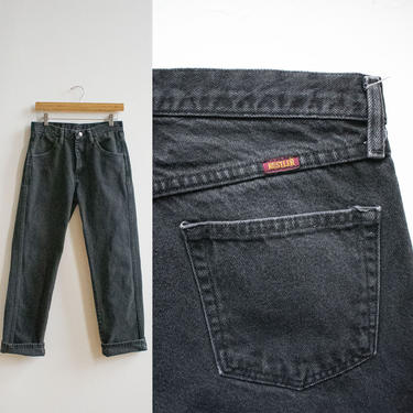 Vintage Black Jeans / Vintage Rustler Jeans / Black Denim Jeans / Vintage Black Jeans / 29 Waist Jeans / Black jeans 30 x 29 / Vintage Denim 
