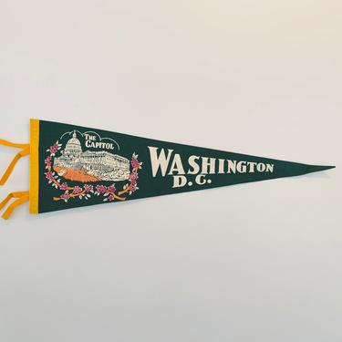 Vintage Washington DC Souvenir Pennant 