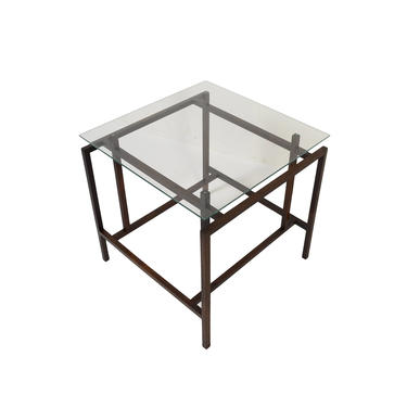 Henning Norgaard for Komfort Side Table Rosewood and Glass side table 