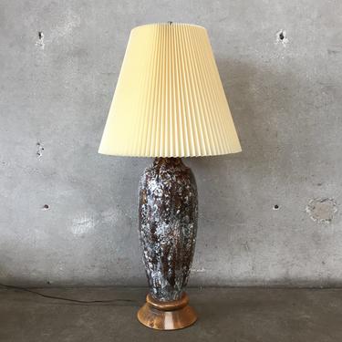 Large Lava Glaze Table Lamp