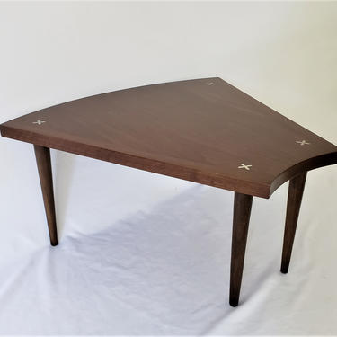 Mid Century Modern Wedge Table by Merton Gershun for American of Martinsville 