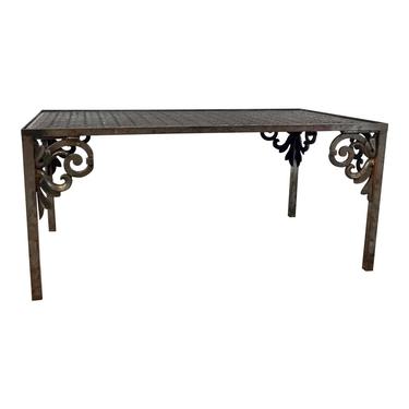 Transitional Cut Custom Iron Cocktail Table