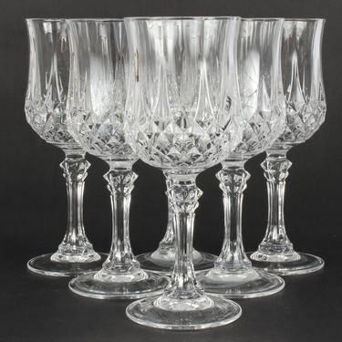 Vintage Glassware, Cristal Glassware, Crystal, Vintage Wine Glasses, Vintage, Glassware, Barware, Home Decor, Wine Glassware, Set of 6 