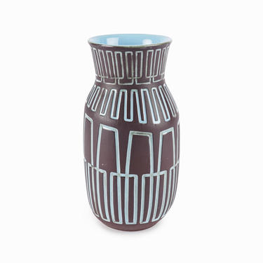 1959-62 Berit Ternell Ceramic Vase Gefle Upsala Ekeby Sweden Mid Century Modern T43 