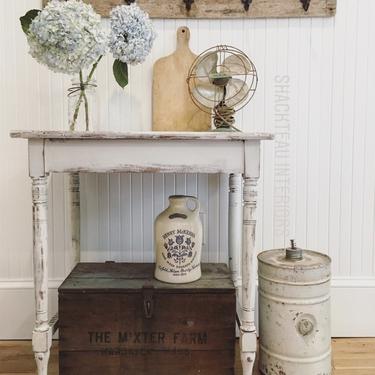 Vintage White Cottage Table