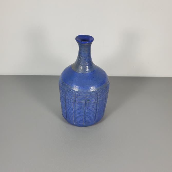 Blue Studio Pottery Vase by RetroRevivalShop