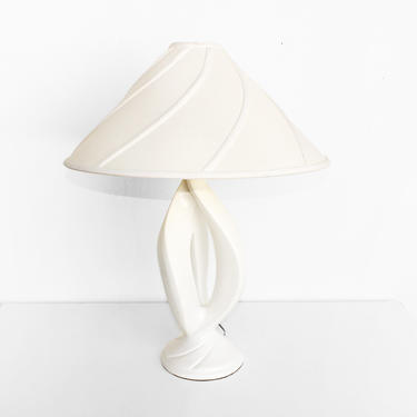 Postmodern Sculptural Lamp Ceramic 80s 90s California Look Vintage Table Lamp 