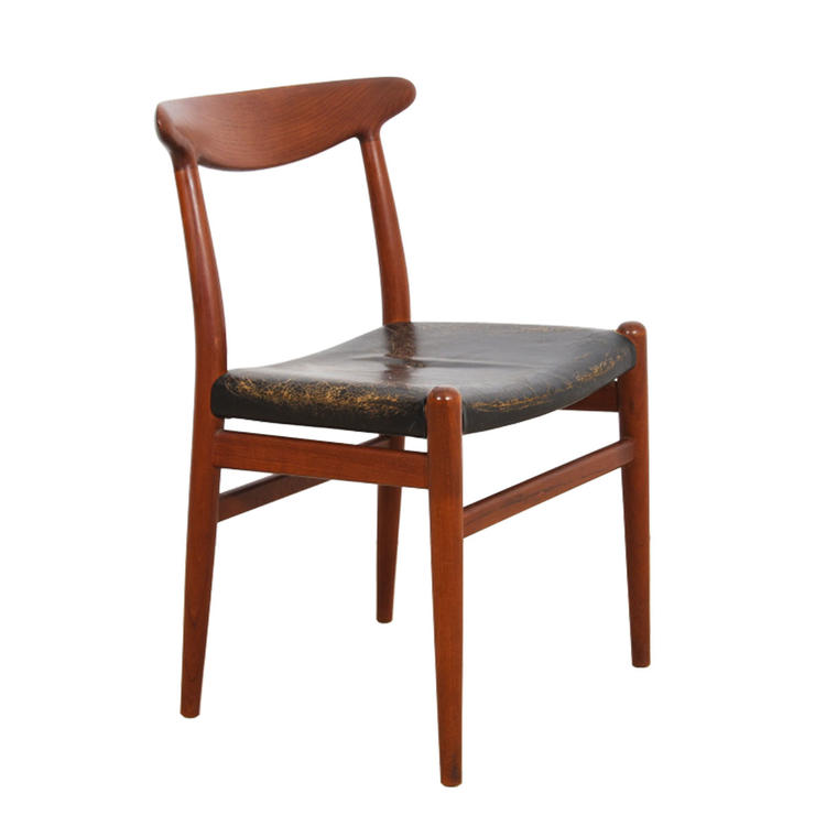 Danish Teak & Leather Dining Chair / Accent Chair