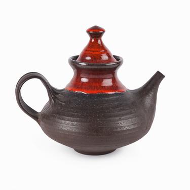 Ditlev Ceramic Teapot Denmark Mid Century Modern 