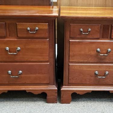 Item #KS5 Pair of Contemporary Cherry Nightstands by Pennsylvania House