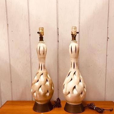 Pair of Mid Century Modern table lamps 