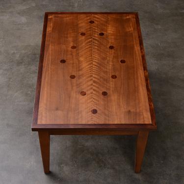Rare Lane Side Table Mid-Century Modern Walnut & Rosewood 